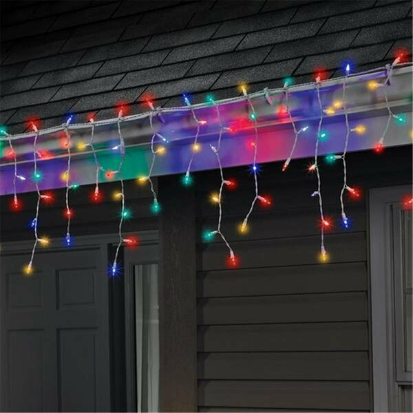 Goldengifts Staylit ICICL Christmas LED Mini Light Set, Multi Color - 100 Count GO2739003